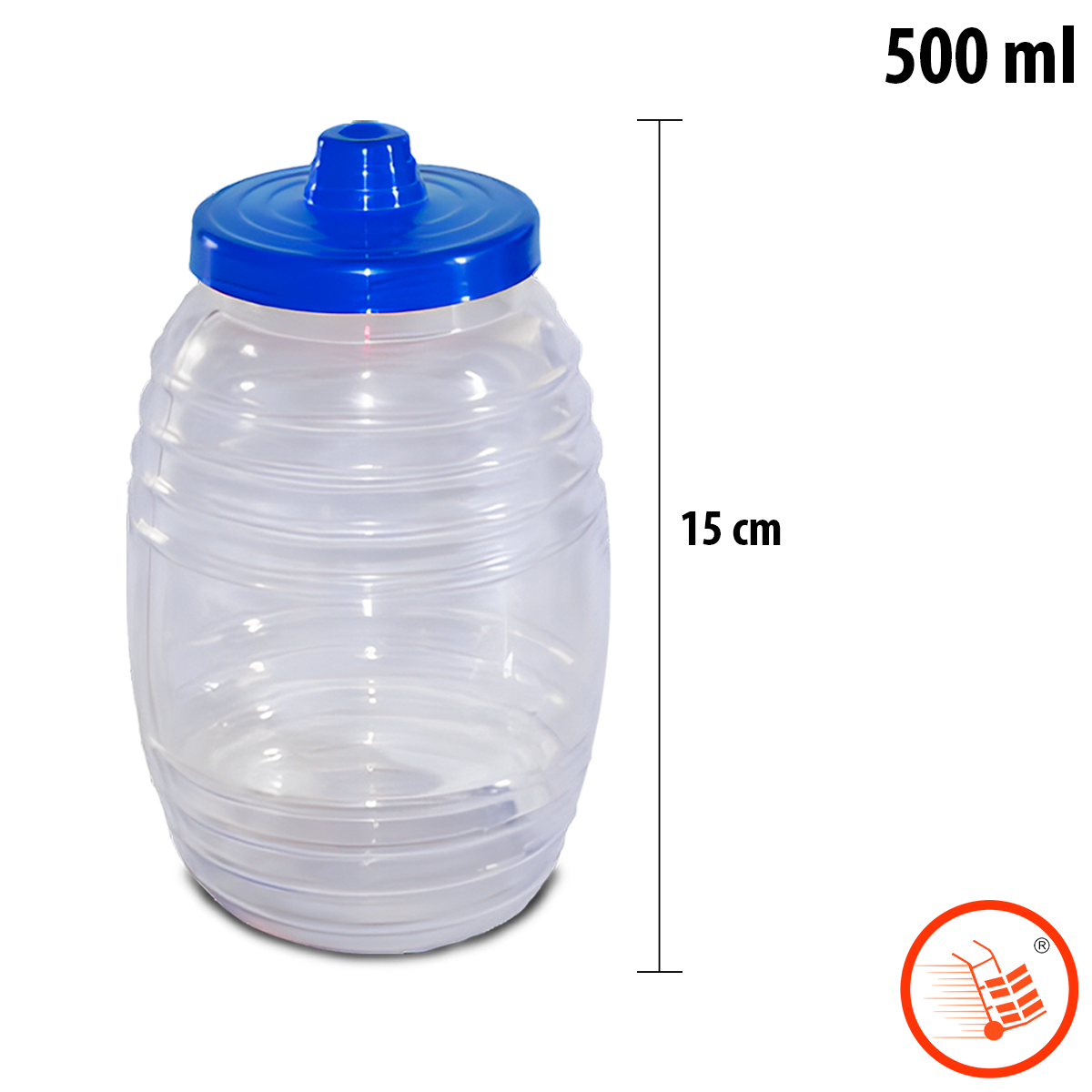 Vaso barril vitrolero de plástico para michelada