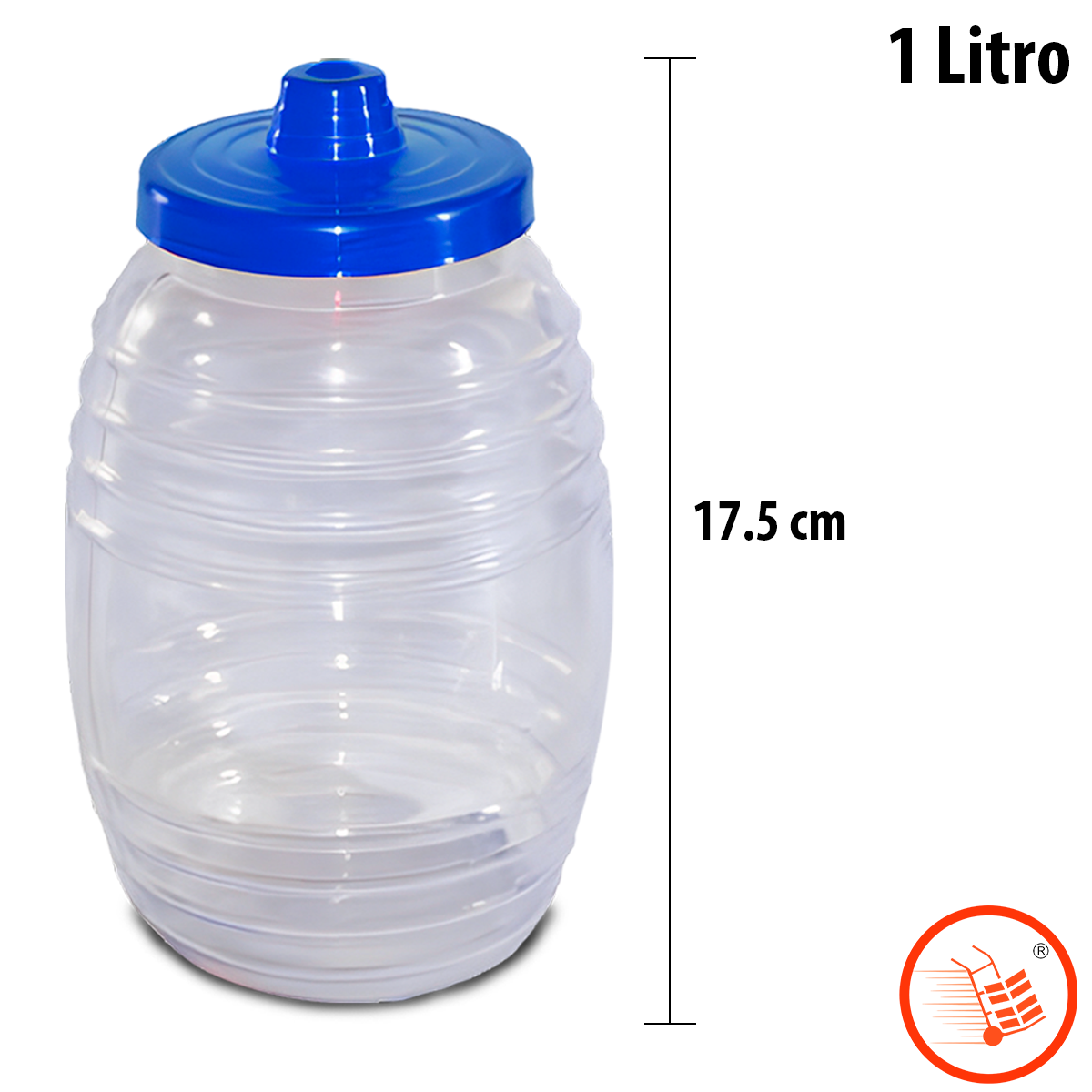 Vaso barril vitrolero de plástico para michelada