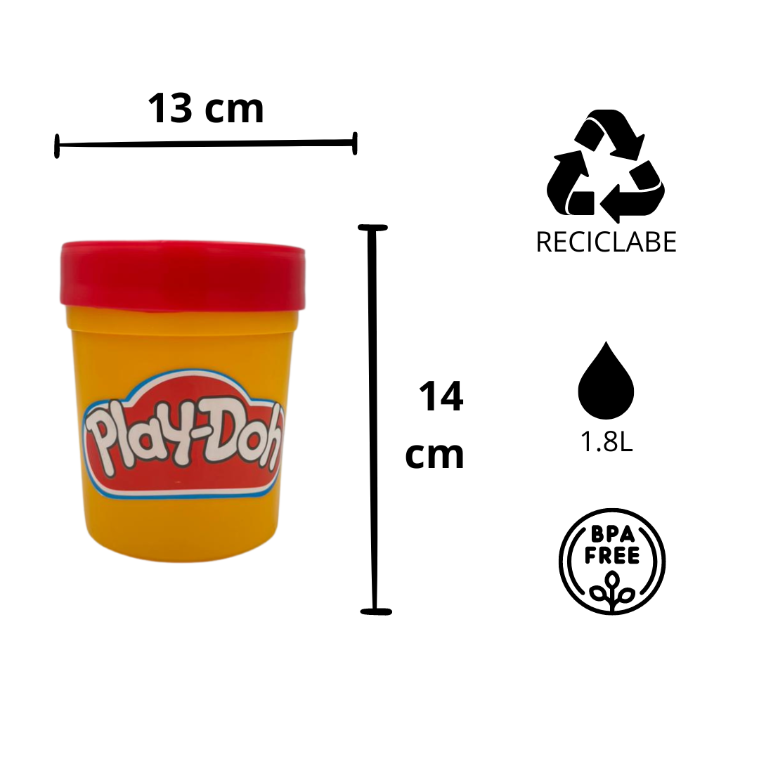 Vaso Play Doh Para Michelada de 1.8 L