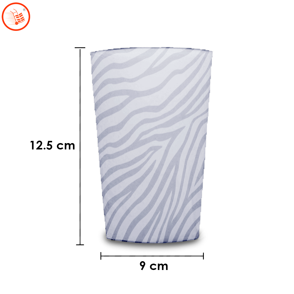 Vaso de Plástico Diseño Cebra 500 ml